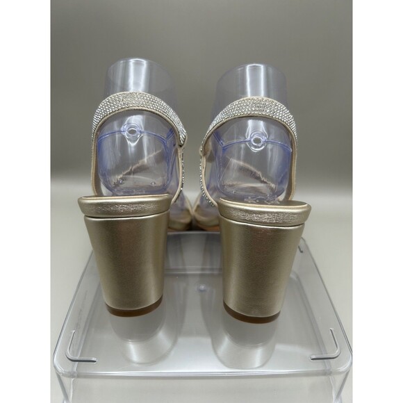 Naturalizer Vanessa2 Womens Strappy Heeled Sandals Rhinestone Champagne Sz 8.5M - Picture 5 of 9